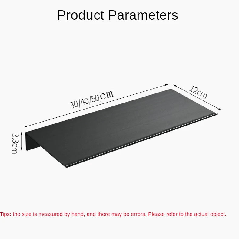 Modern Brushed Gold Bathroom Shelf - 30-50cm Wall Storage Rack - ZOOMNSTORE