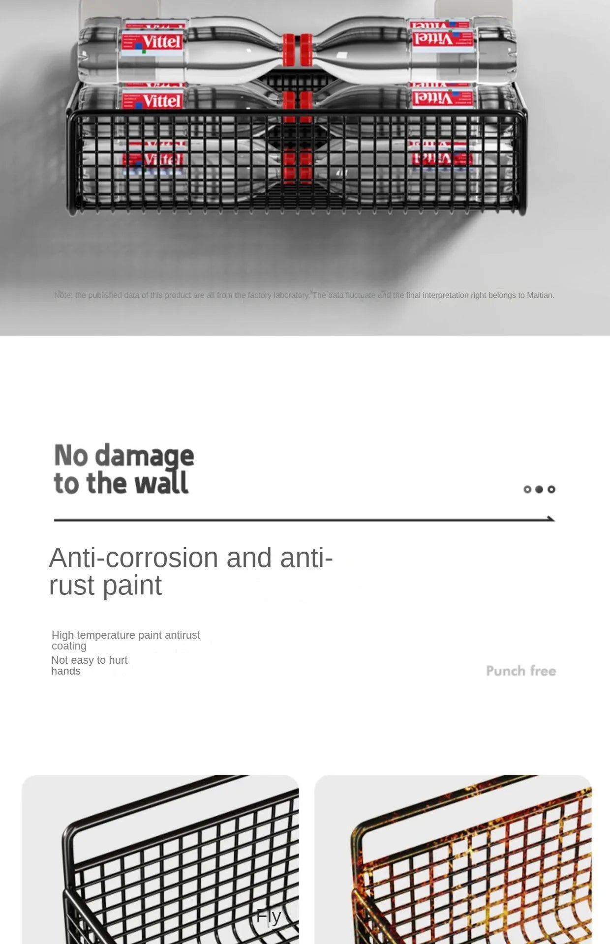 Multifunctional Bathroom Organiser - Wall Mount Toiletries Storage Rack - ZOOMNSTORE