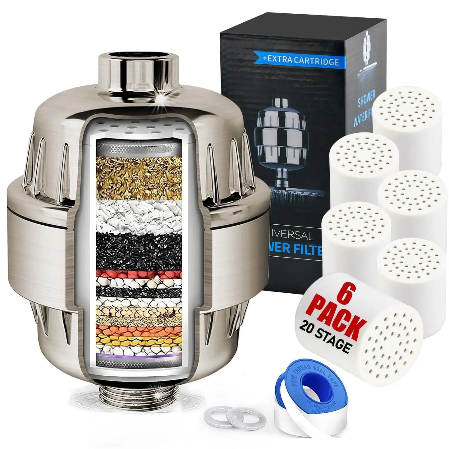 Multi-Layer Bathtub Water Purifier - Household Shower Filter Accessories - ZOOMNSTORE