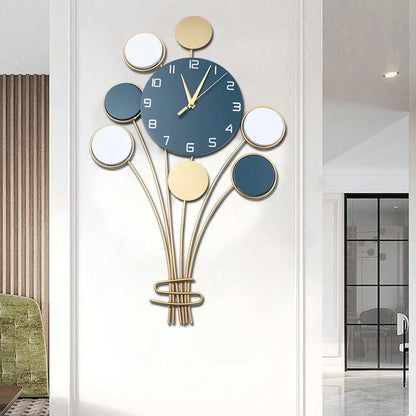 Battery Operated Silent Wall Clock - Large Hot Air Balloon Decor - ZOOMNSTORE