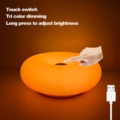 Bauhaus USB Table Lamp - Donut Ambient Light for Bedroom  Living Room - ZOOMNSTORE