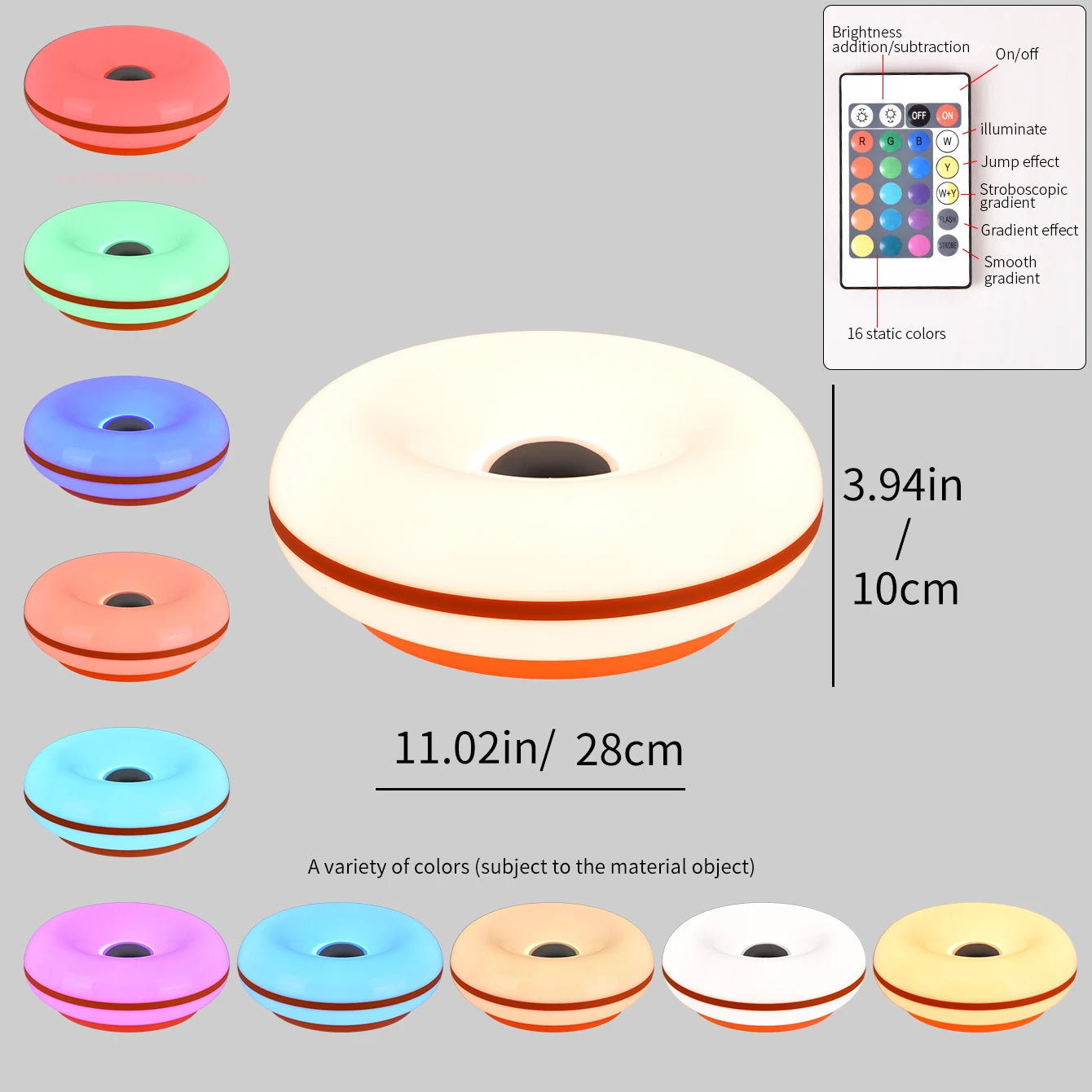 Bauhaus USB Table Lamp - Donut Ambient Light for Bedroom  Living Room - ZOOMNSTORE