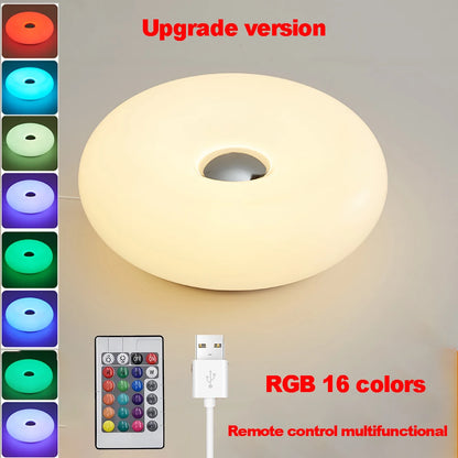 Bauhaus USB Table Lamp - Donut Ambient Light for Bedroom  Living Room - ZOOMNSTORE