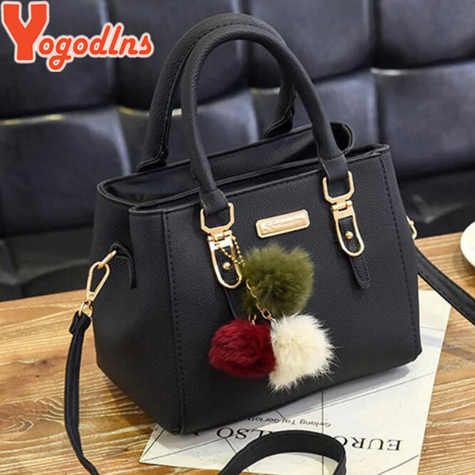 Beaded Pendant Handbag - Embossed Shoulder  Messenger Bag for Women - ZOOMNSTORE