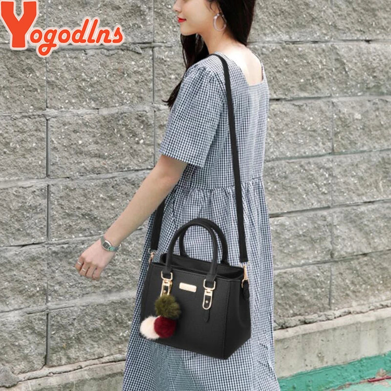 Beaded Pendant Handbag - Embossed Shoulder  Messenger Bag for Women - ZOOMNSTORE