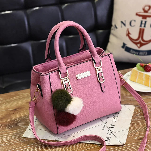 Beaded Pendant Handbag - Embossed Shoulder  Messenger Bag for Women - ZOOMNSTORE