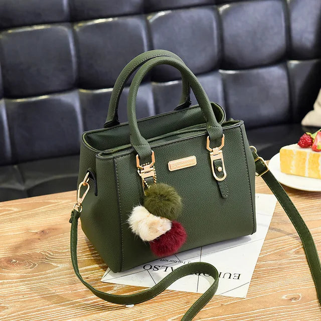 Beaded Pendant Handbag - Embossed Shoulder  Messenger Bag for Women - ZOOMNSTORE