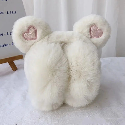 Bear Ears Earmuffs - Plush Cashmere Winter Ear Warmers | Soft Thermal Ear Covers - ZOOMNSTORE