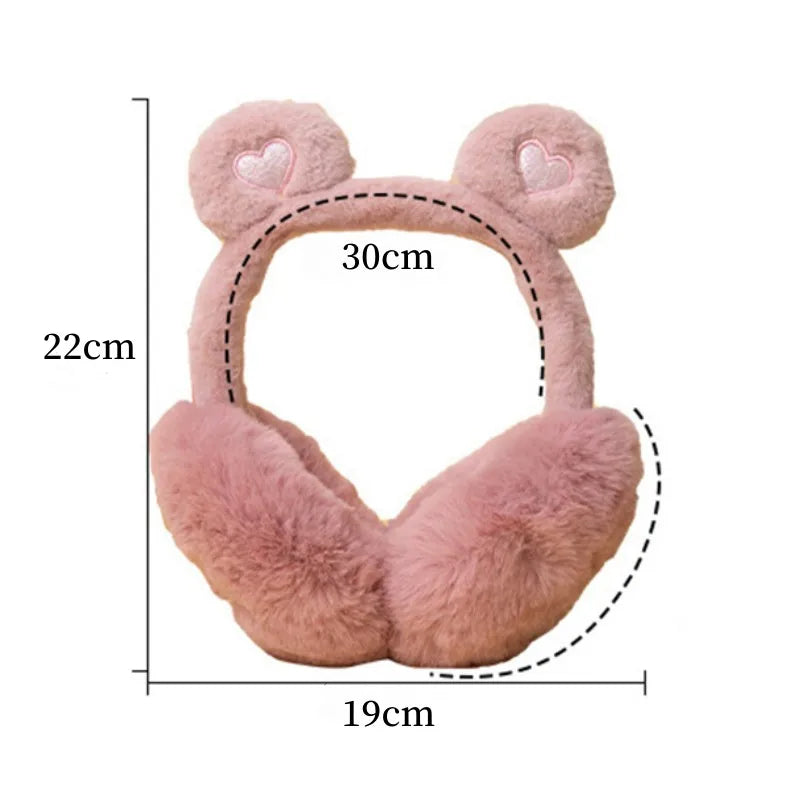 Bear Ears Earmuffs - Plush Cashmere Winter Ear Warmers | Soft Thermal Ear Covers - ZOOMNSTORE