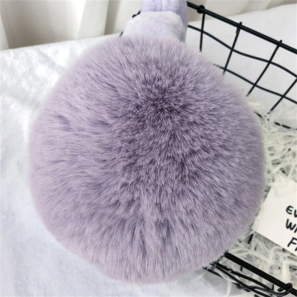 Bear Ears Earmuffs - Plush Cashmere Winter Ear Warmers | Soft Thermal Ear Covers - ZOOMNSTORE