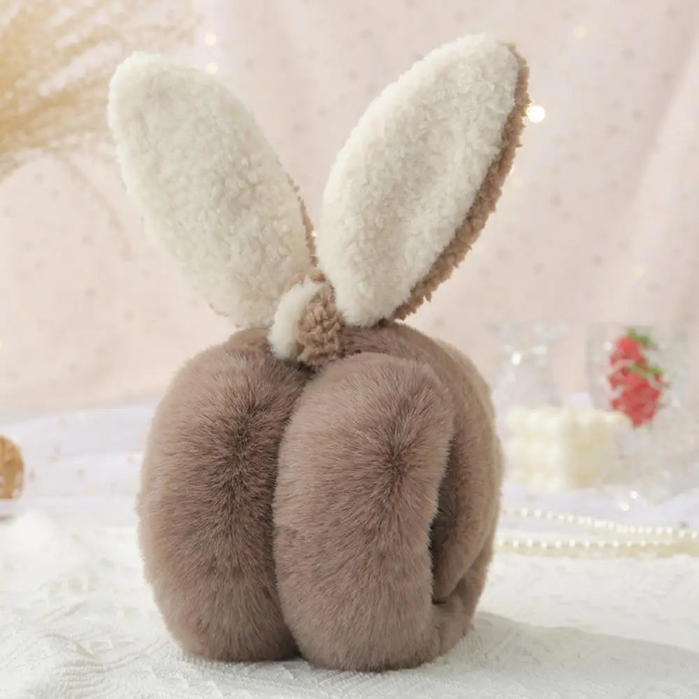 Bear Ears Earmuffs - Plush Cashmere Winter Ear Warmers | Soft Thermal Ear Covers - ZOOMNSTORE