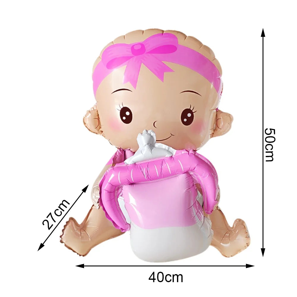 Blue Brown Bear Party Set - Disposable Plates Napkins Cups for Baby Shower or Birthday - ZOOMNSTORE