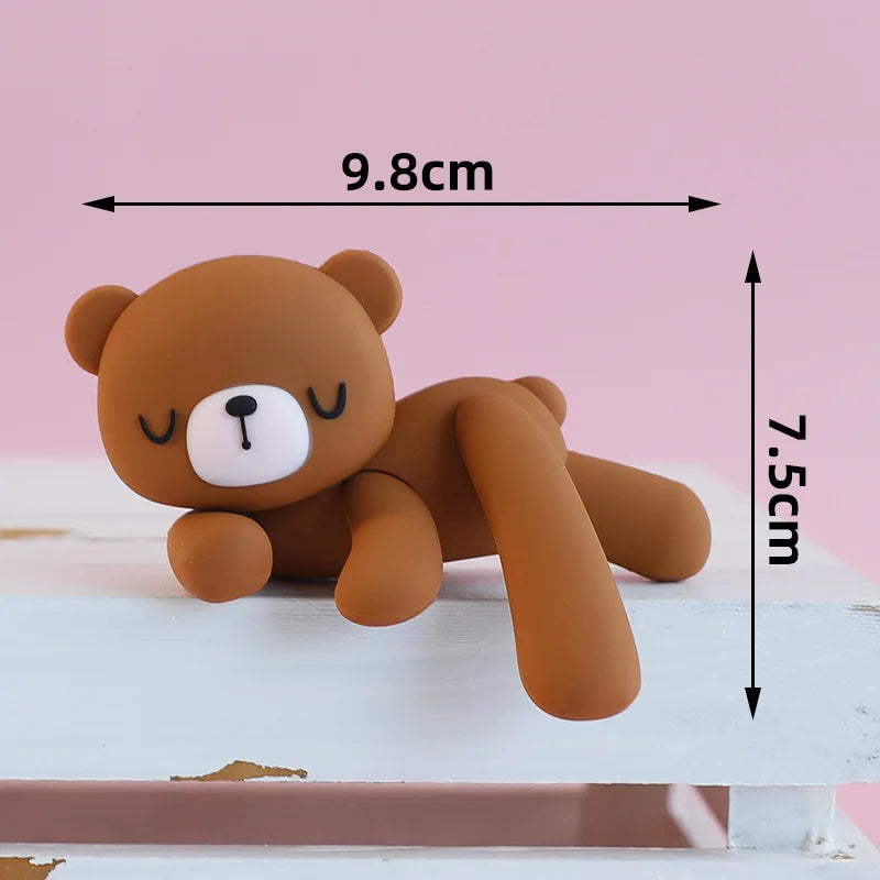 Blue Brown Bear Party Set - Disposable Plates Napkins Cups for Baby Shower or Birthday - ZOOMNSTORE