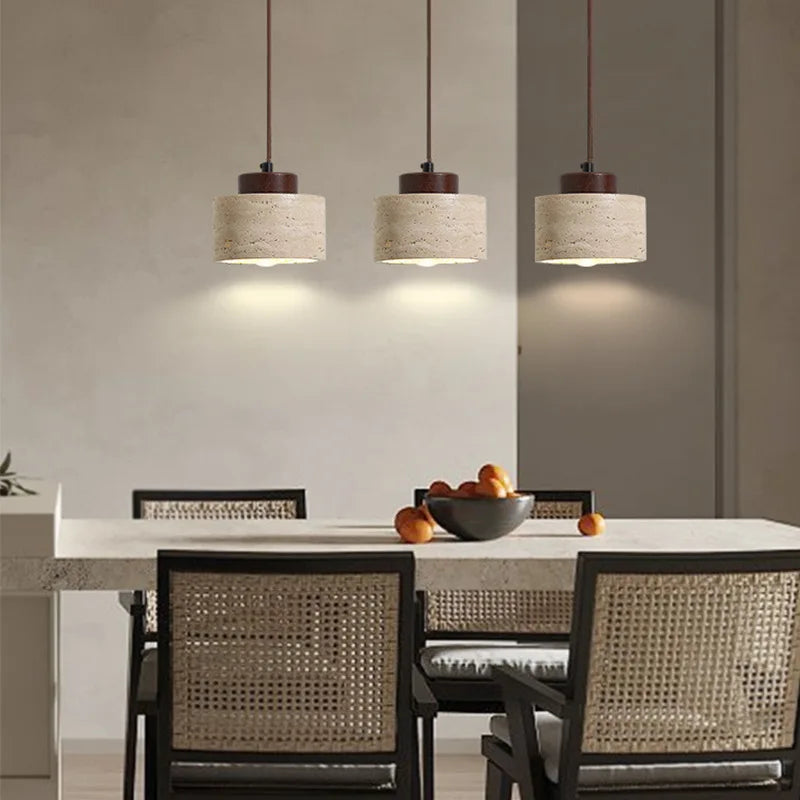 Bedside Pendant Light - Modern Bedroom Hanging Light With Yellow Stone Chandelier - ZOOMNSTORE