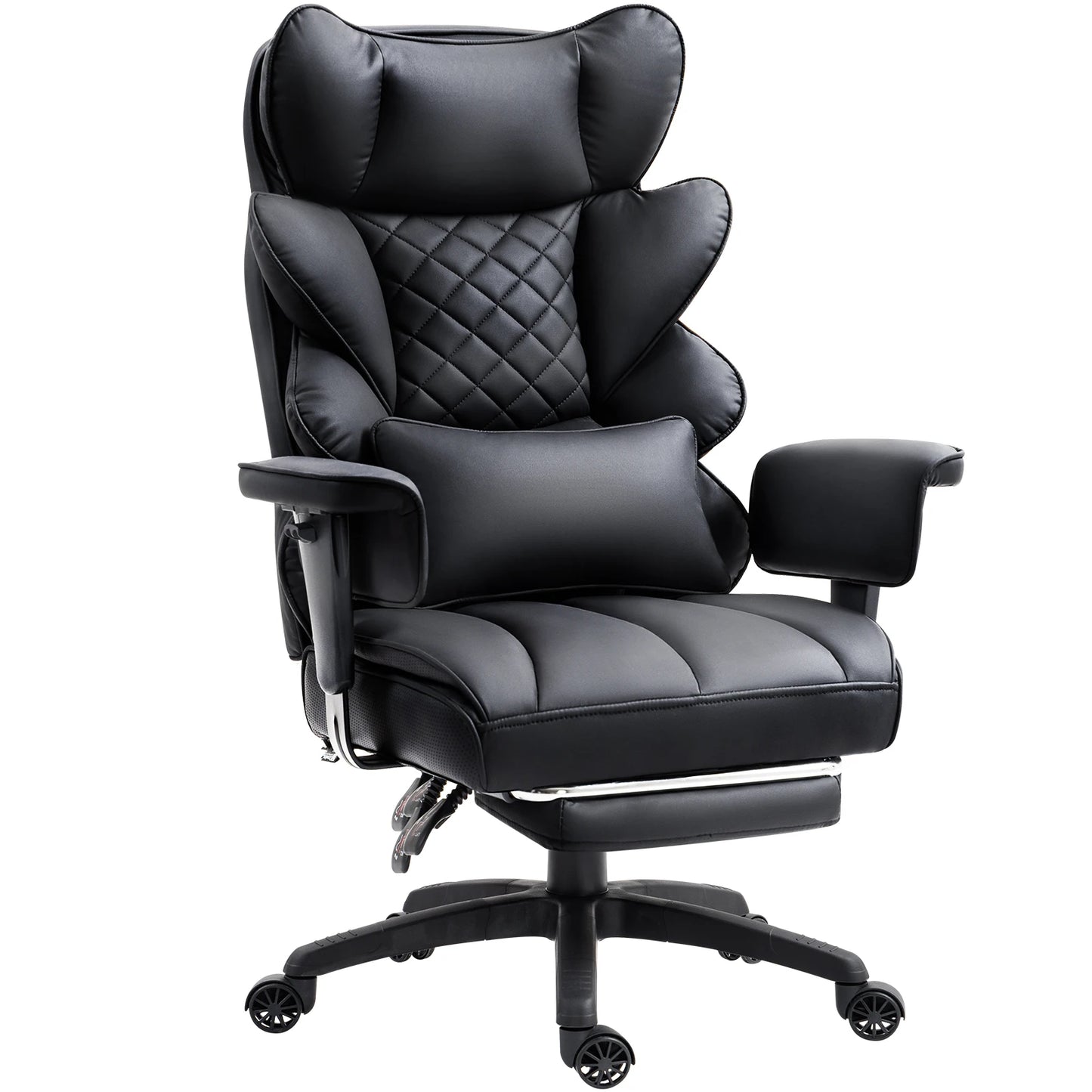 Big and Tall Office Chair - High Back Gaming Chair with Pocket Spring Cushion and Lumbar Support - ZOOMNSTORE