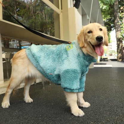 Big Dog Winter Jacket - Lambs Wool Coat for Large & Medium Dogs | Windproof, Thick Warm Pet Apparel - ZOOMNSTORE