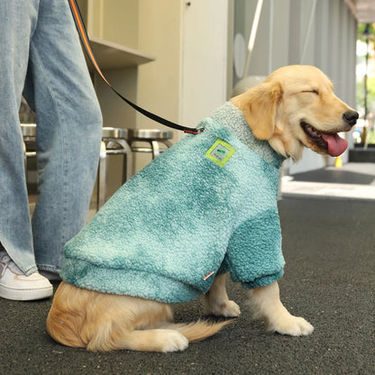 Big Dog Winter Jacket - Lambs Wool Coat for Large & Medium Dogs | Windproof, Thick Warm Pet Apparel - ZOOMNSTORE