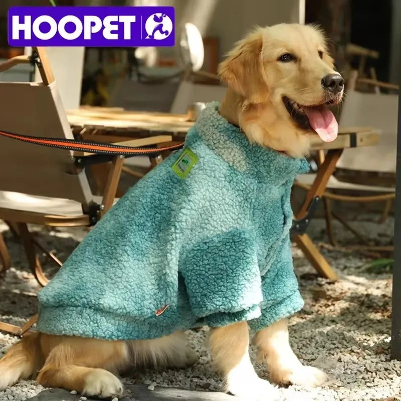 Big Dog Winter Jacket - Lambs Wool Coat for Large & Medium Dogs | Windproof, Thick Warm Pet Apparel - ZOOMNSTORE