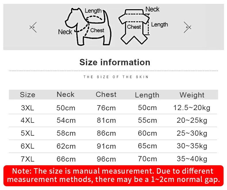 Big Dog Winter Jacket - Lambs Wool Coat for Large & Medium Dogs | Windproof, Thick Warm Pet Apparel - ZOOMNSTORE