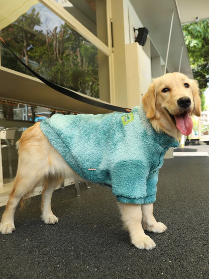 Big Dog Winter Jacket - Lambs Wool Coat for Large & Medium Dogs | Windproof, Thick Warm Pet Apparel - ZOOMNSTORE