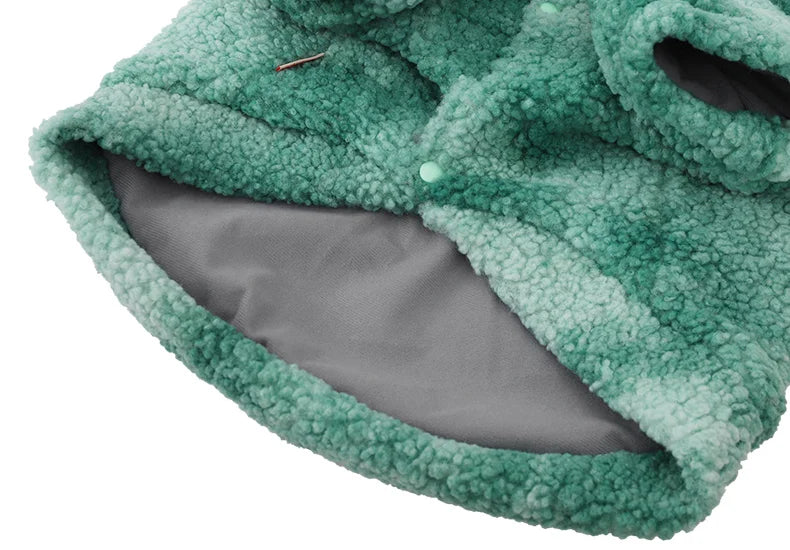 Big Dog Winter Jacket - Lambs Wool Coat for Large & Medium Dogs | Windproof, Thick Warm Pet Apparel - ZOOMNSTORE
