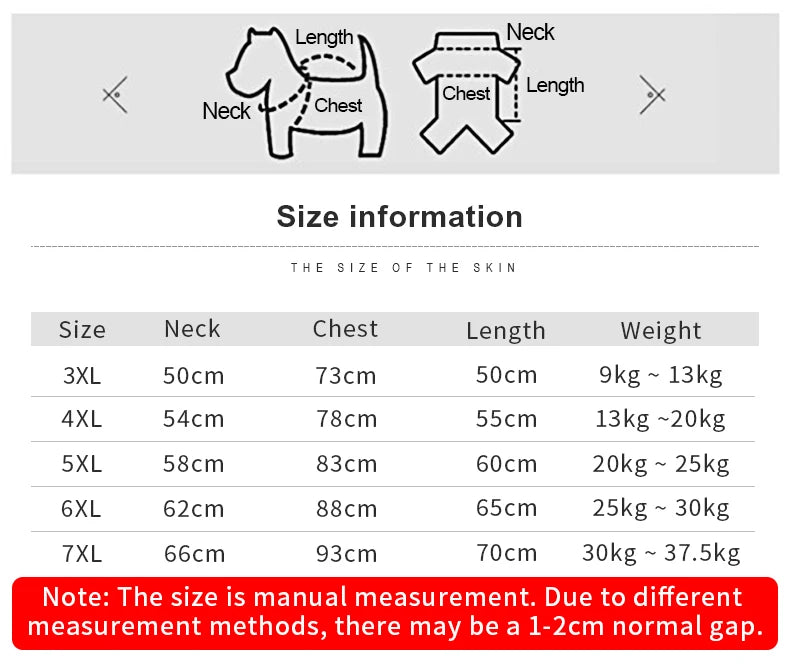 Big Dog Winter Jacket - Lambs Wool Coat for Large & Medium Dogs | Windproof, Thick Warm Pet Apparel - ZOOMNSTORE