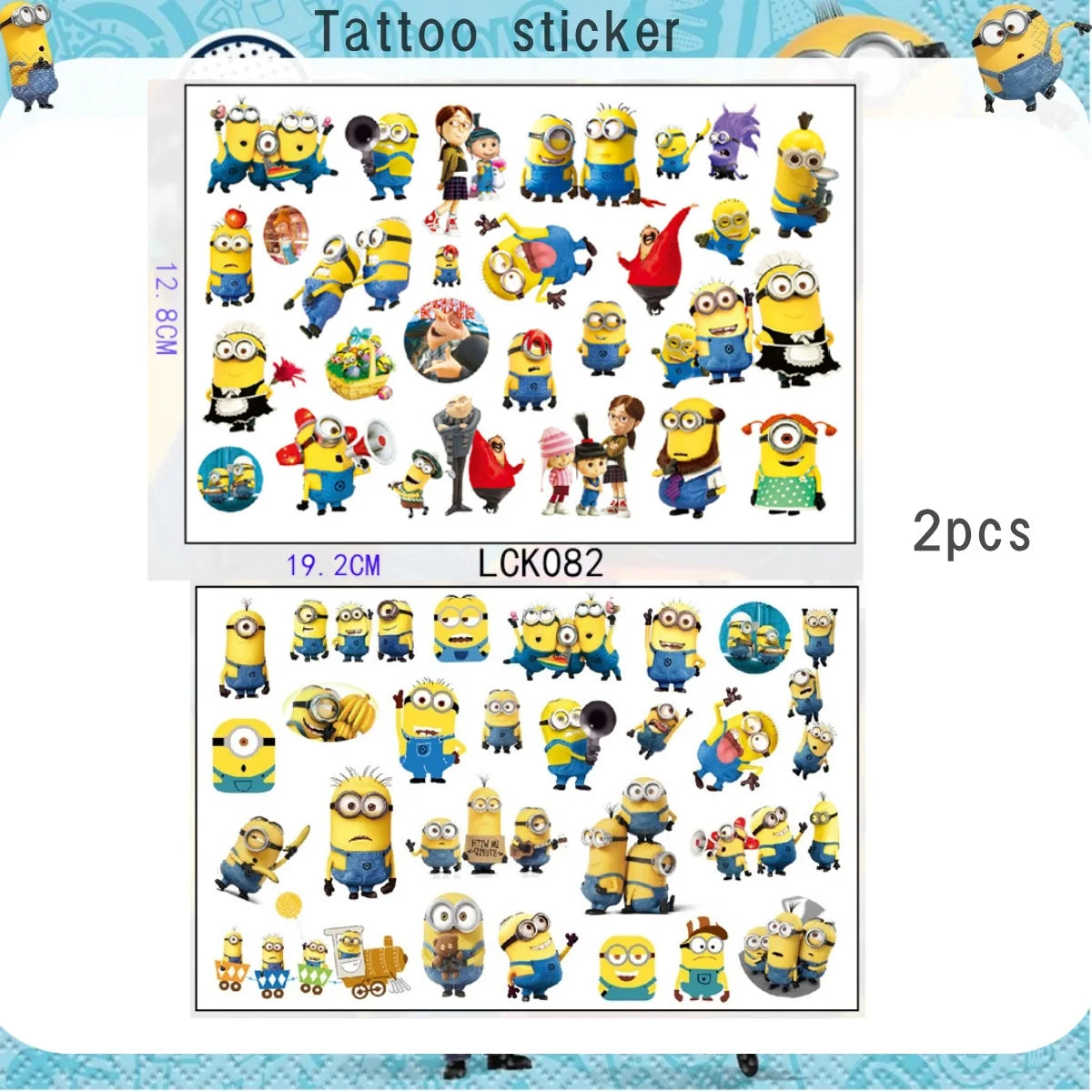 Big Eye Yellow Man Birthday Party Supplies - Disposable Tableware Tablecloth Plates Cups Balloons - ZOOMNSTORE