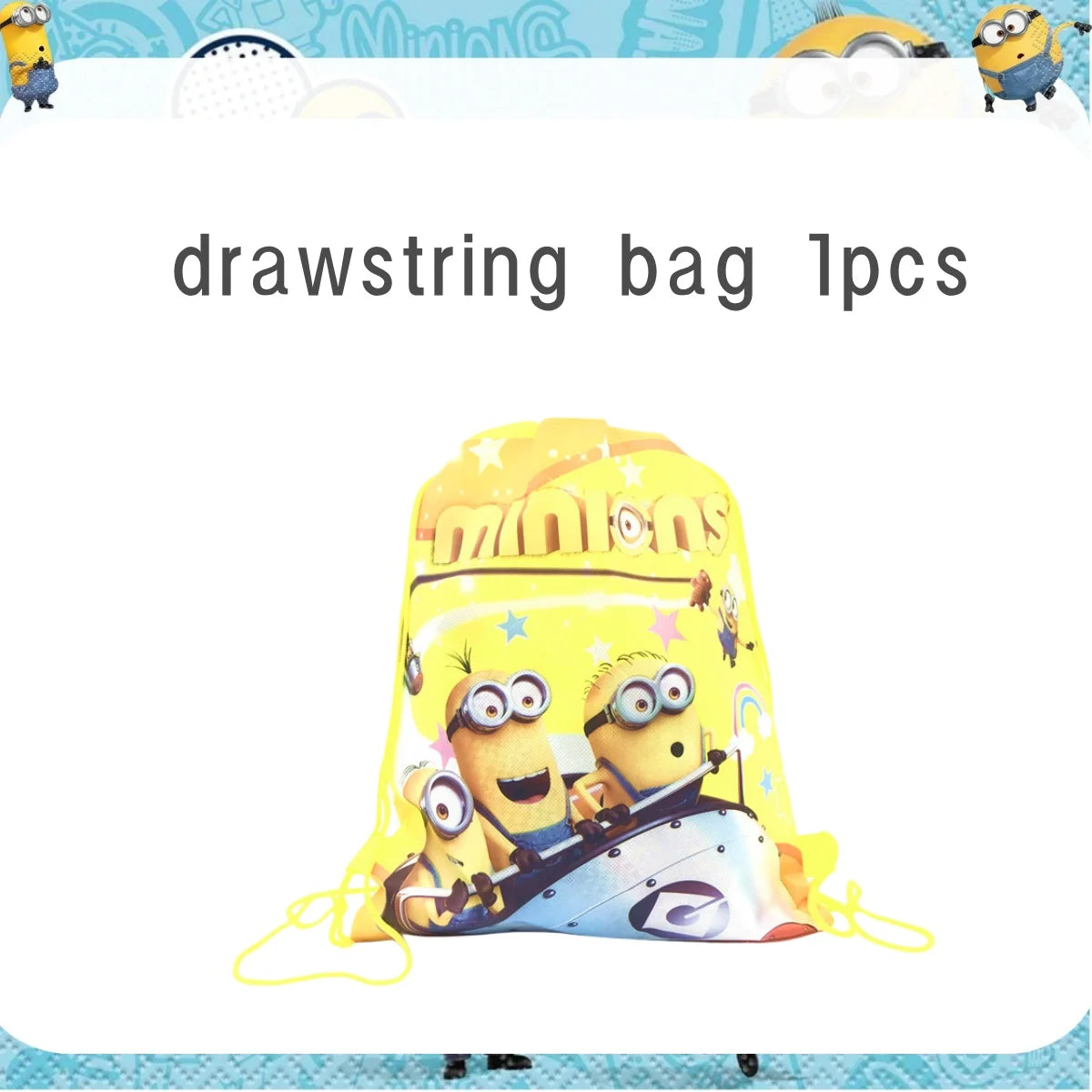 Big Eye Yellow Man Birthday Party Supplies - Disposable Tableware Tablecloth Plates Cups Balloons - ZOOMNSTORE