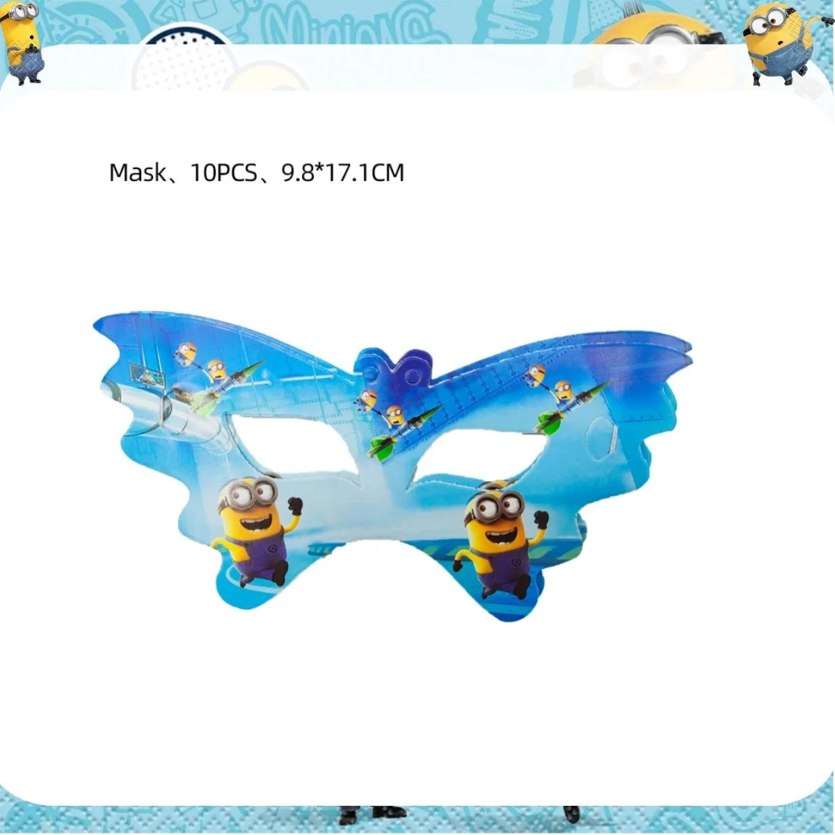 Big Eye Yellow Man Birthday Party Supplies - Disposable Tableware Tablecloth Plates Cups Balloons - ZOOMNSTORE