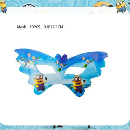 Big Eye Yellow Man Birthday Party Supplies - Disposable Tableware Tablecloth Plates Cups Balloons - ZOOMNSTORE