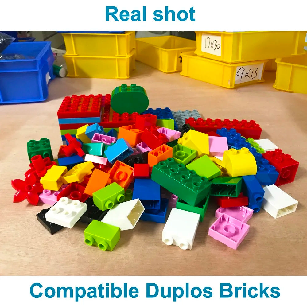 Big Size Building Blocks - 8PCS DIY Thick Bricks 2x4 Dot Educational Toys - ZOOMNSTORE