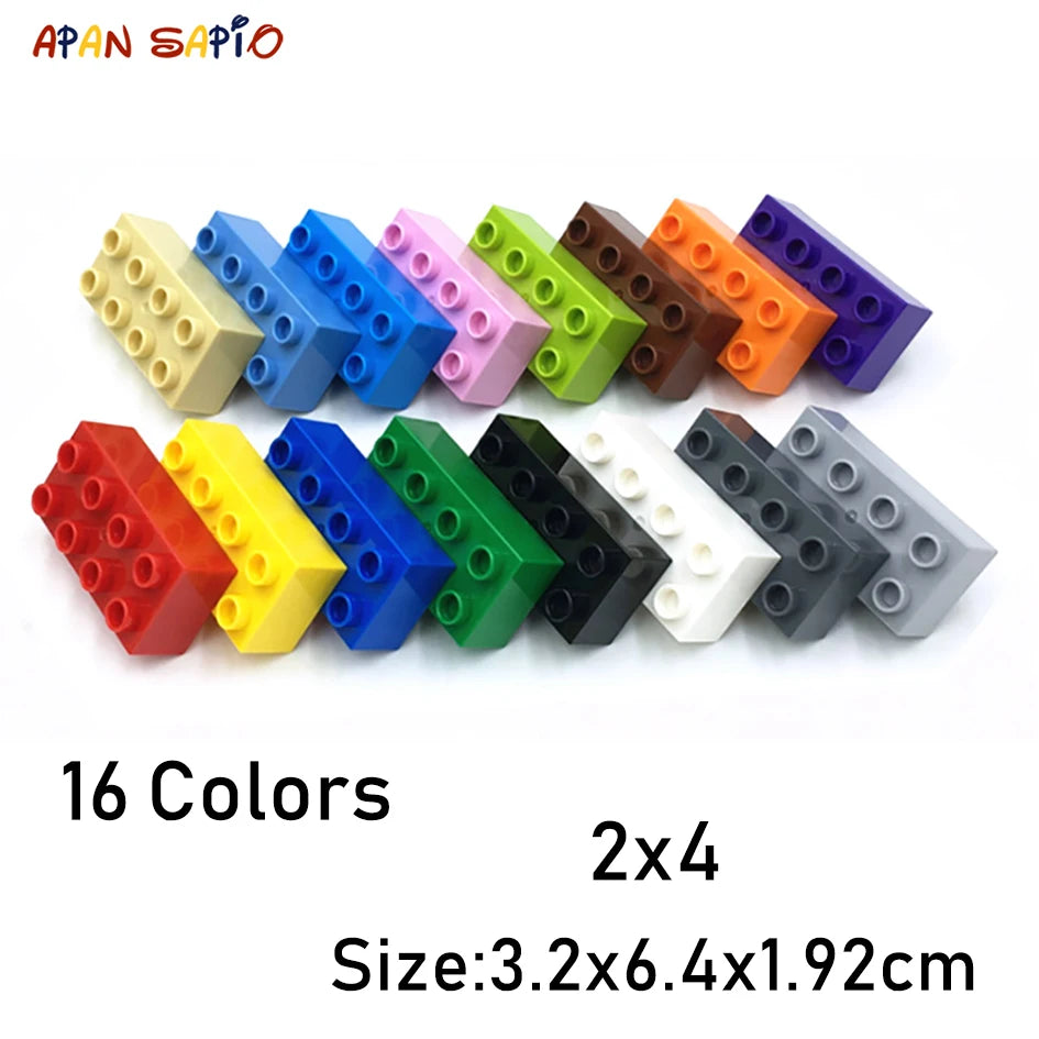 Big Size Building Blocks - 8PCS DIY Thick Bricks 2x4 Dot Educational Toys - ZOOMNSTORE