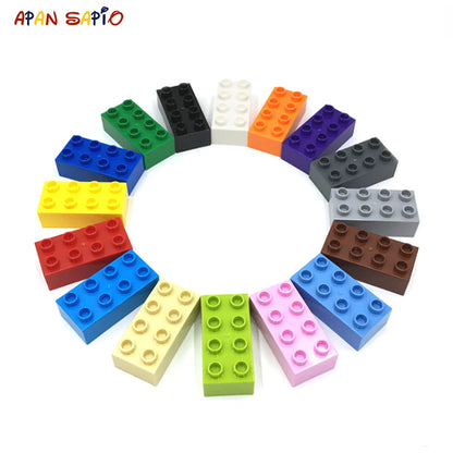 Big Size Building Blocks - 8PCS DIY Thick Bricks 2x4 Dot Educational Toys - ZOOMNSTORE