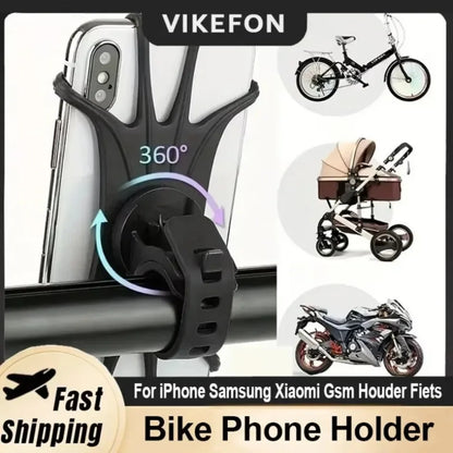 Bike Phone Holder Bicycle Mobile Cellphone Holder Motorcycle Stand Suporte Celular For iPhone Samsung Xiaomi Gsm Houder Fiets - ZOOMNSTORE