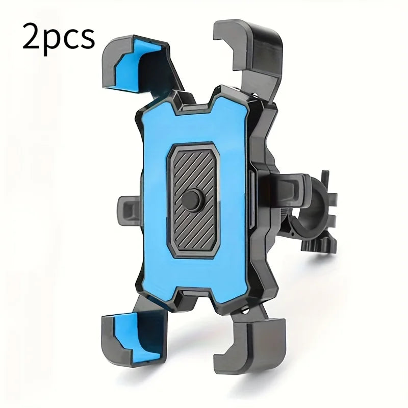2PCS 360° Rotatable & Adjustable Bike/Motorcycle Phone Mount - Shockproof, Anti-Slip Holder For phone, - Durable Abs Material - ZOOMNSTORE