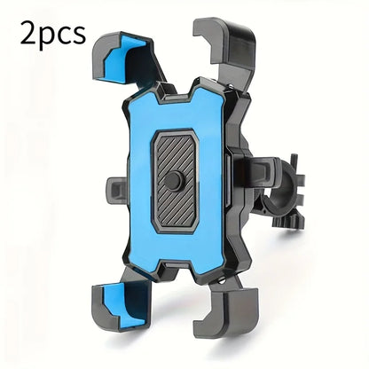 2PCS 360° Rotatable & Adjustable Bike/Motorcycle Phone Mount - Shockproof, Anti-Slip Holder For phone, - Durable Abs Material - ZOOMNSTORE