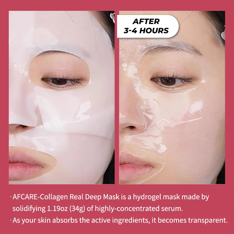 Korean Bio Collagen Face Mask - Anti-Aging Hydrating  Whitening Skin Care - ZOOMNSTORE