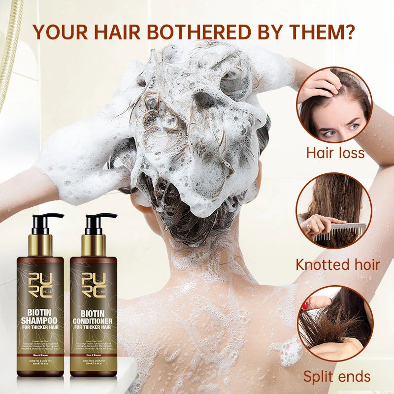 Biotin Hair Growth Shampoo - Anti-Hair Loss Argan Oil Treatment - ZOOMNSTORE