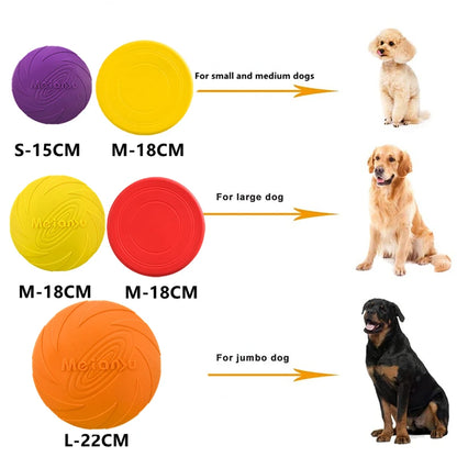 OUZEY Bite Resistant Dog Flying Disc - Interactive Training Toy for Pets - ZOOMNSTORE