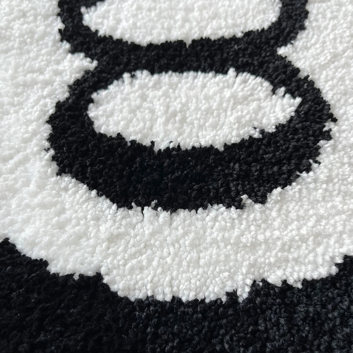 Black Billiards 8 Ball Anti-Slip Carpet Mat - Plush Bedroom Rug - ZOOMNSTORE