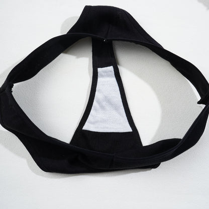 Black Cotton Panties - Women's Low Waist Sexy G-String Breathable Briefs - ZOOMNSTORE