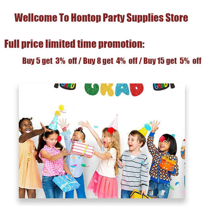 Black Birthday Party Tableware Set - 20-Piece Disposable Plates Cups Paper and Tablecloth - ZOOMNSTORE