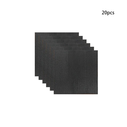 Black Birthday Party Tableware Set - 20-Piece Disposable Plates Cups Paper and Tablecloth - ZOOMNSTORE