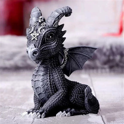 Halloween Dragon Griffin Unicorn Statue - Mysterious Witches Home Decor Figurine - ZOOMNSTORE