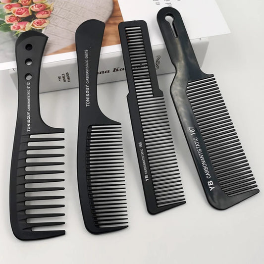 Black Flattop Hair Comb - Wide Tooth Professional Hair Cutting Comb for Men’s Styling - ZOOMNSTORE