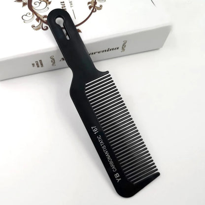 Black Flattop Hair Comb - Wide Tooth Professional Hair Cutting Comb for Men’s Styling - ZOOMNSTORE