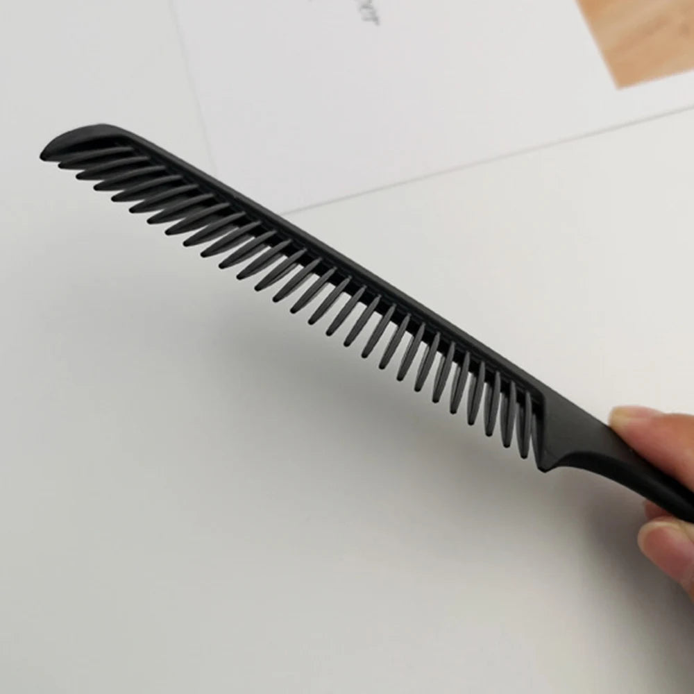 Black Flattop Hair Comb - Wide Tooth Professional Hair Cutting Comb for Men’s Styling - ZOOMNSTORE