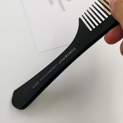 Black Flattop Hair Comb - Wide Tooth Professional Hair Cutting Comb for Men’s Styling - ZOOMNSTORE