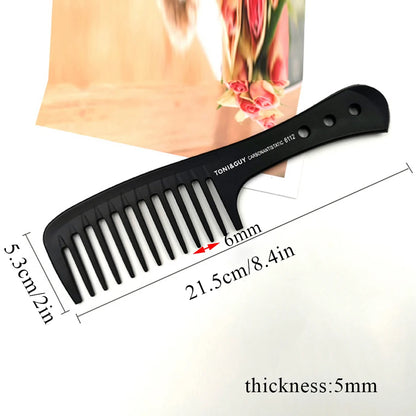 Black Flattop Hair Comb - Wide Tooth Professional Hair Cutting Comb for Men’s Styling - ZOOMNSTORE