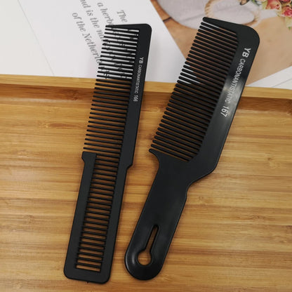 Black Flattop Hair Comb - Wide Tooth Professional Hair Cutting Comb for Men’s Styling - ZOOMNSTORE